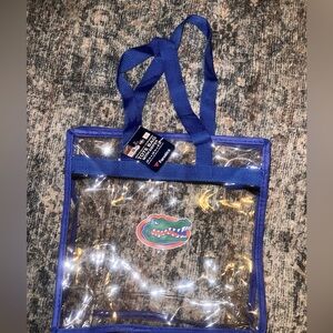 Florida Gators Clear Tote Bag with Blue Trim